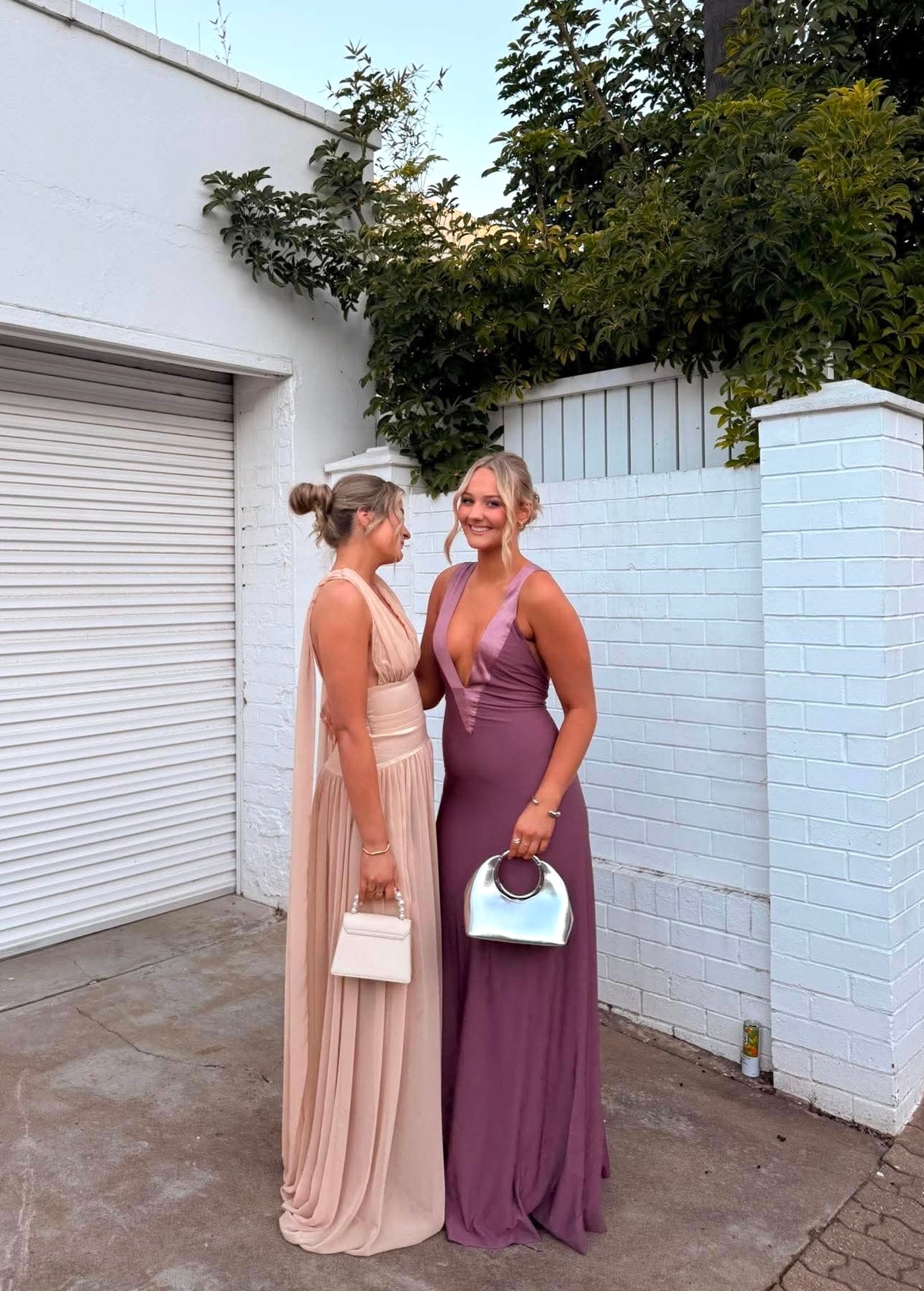 Ance Gria Rosa Gown In Mauve