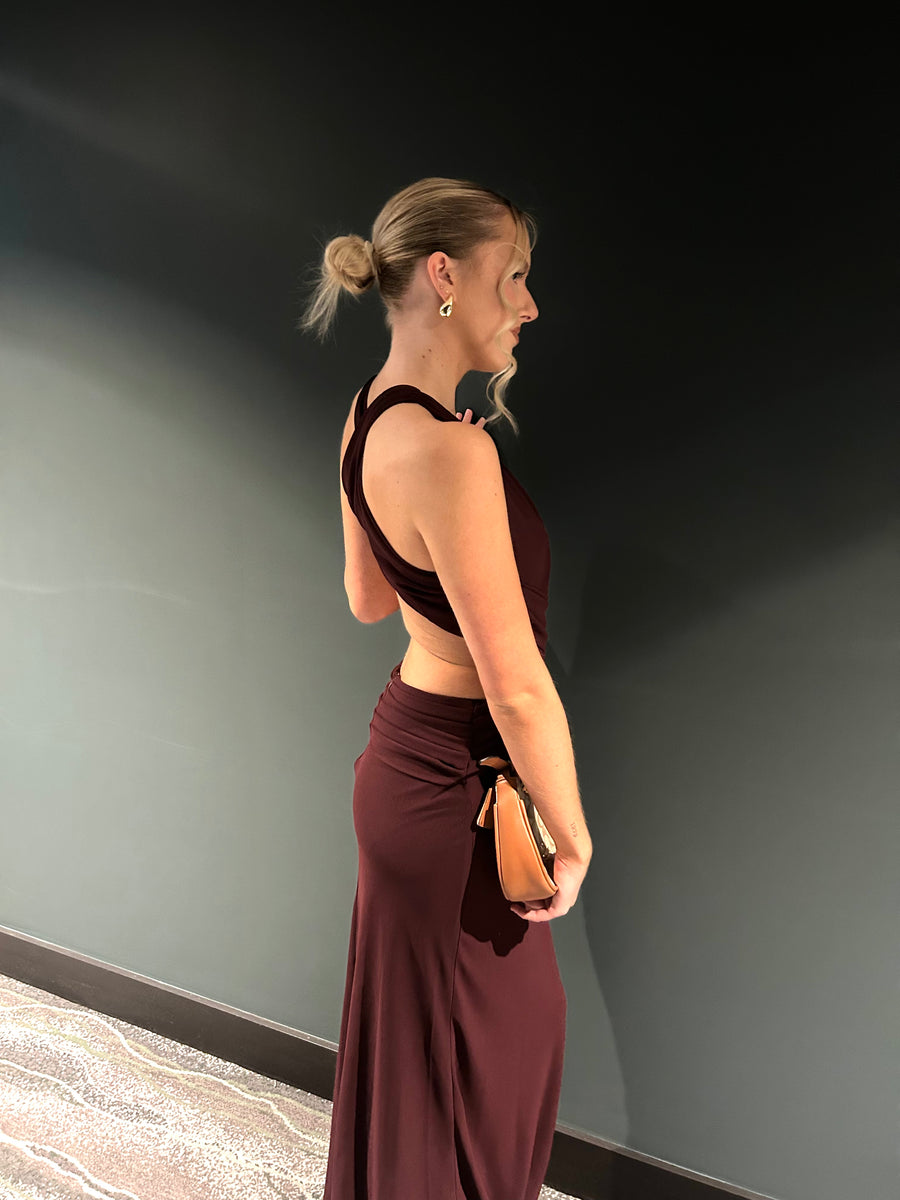 Mim & Bell Yvette maxi in Brown