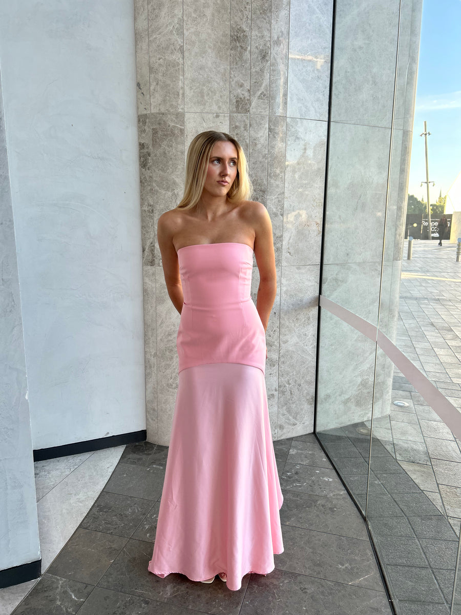 Solace London Alessandra Gown in Powder Pink