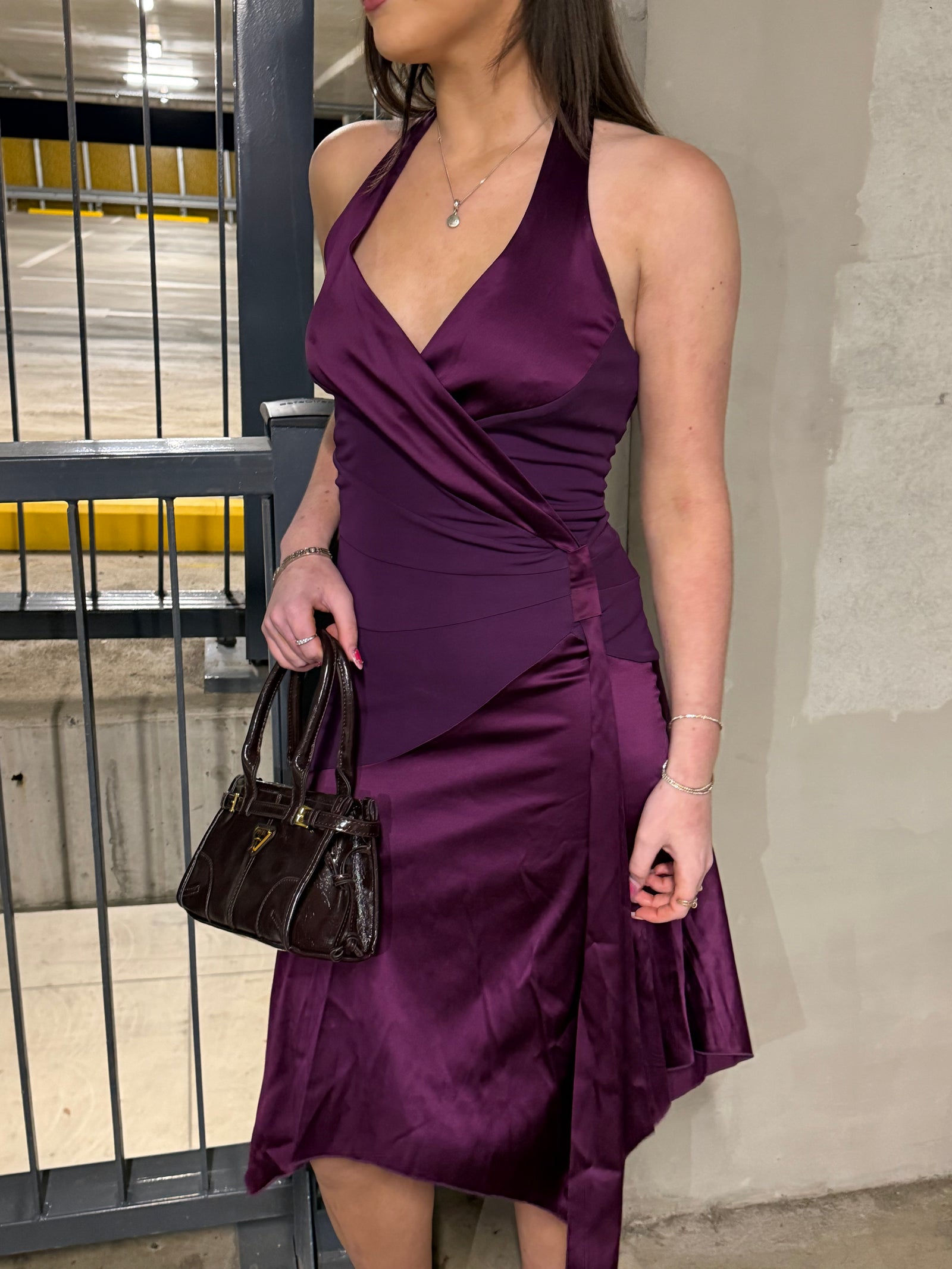 Bebe Vintage Marlo Midi in Plum