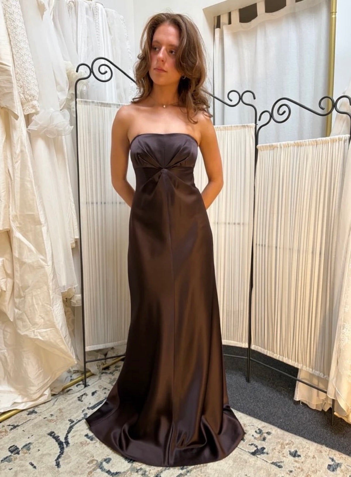 Shelli Segal Brown maxi