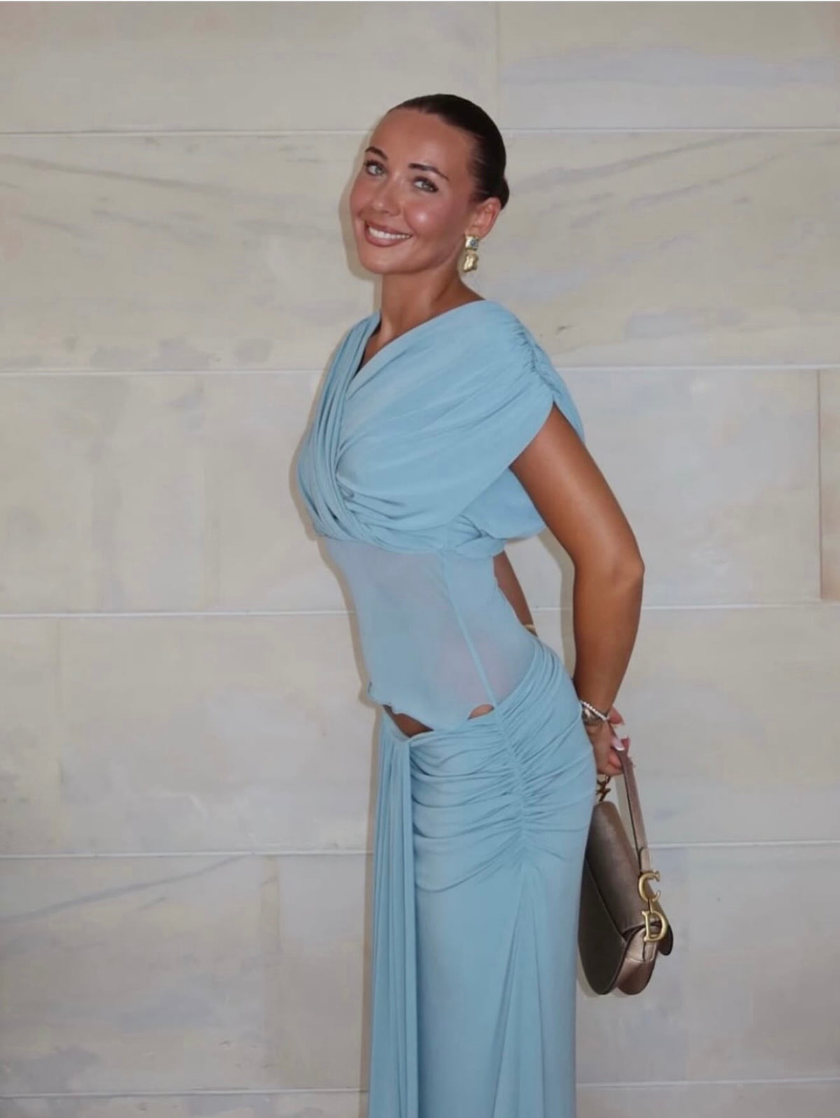 Benni Celia maxi in powder blue