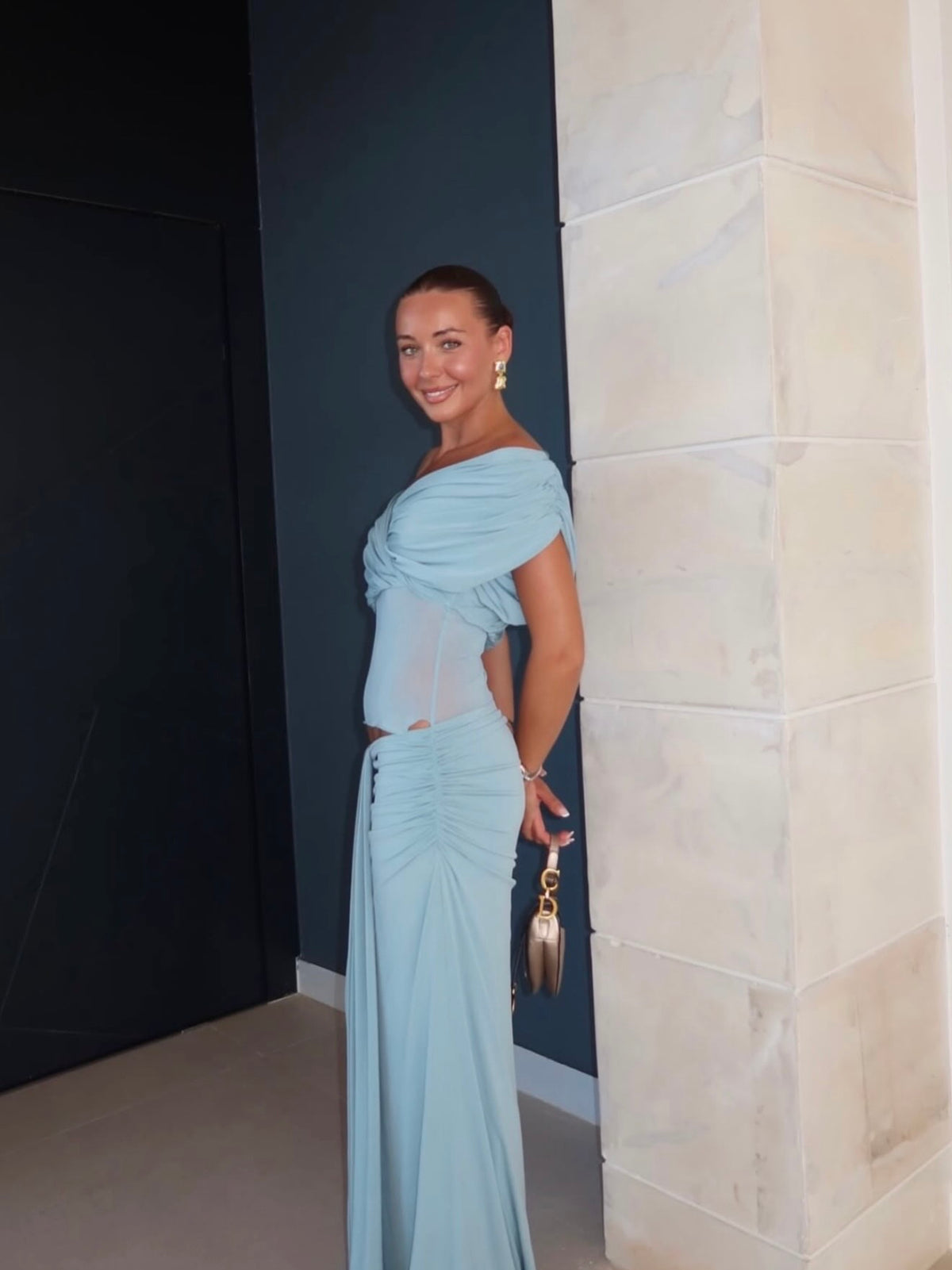 Benni Celia maxi in powder blue