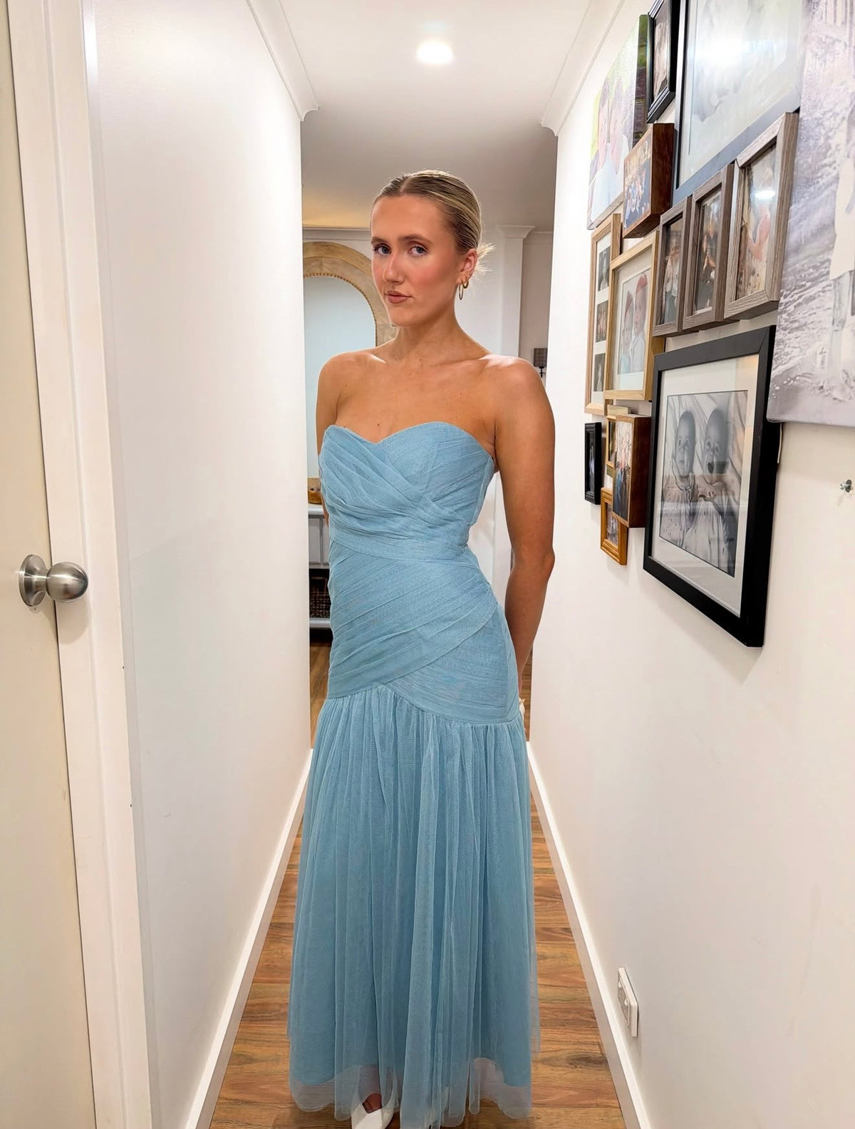 Vera Wang Vintage Amara Gown In blue