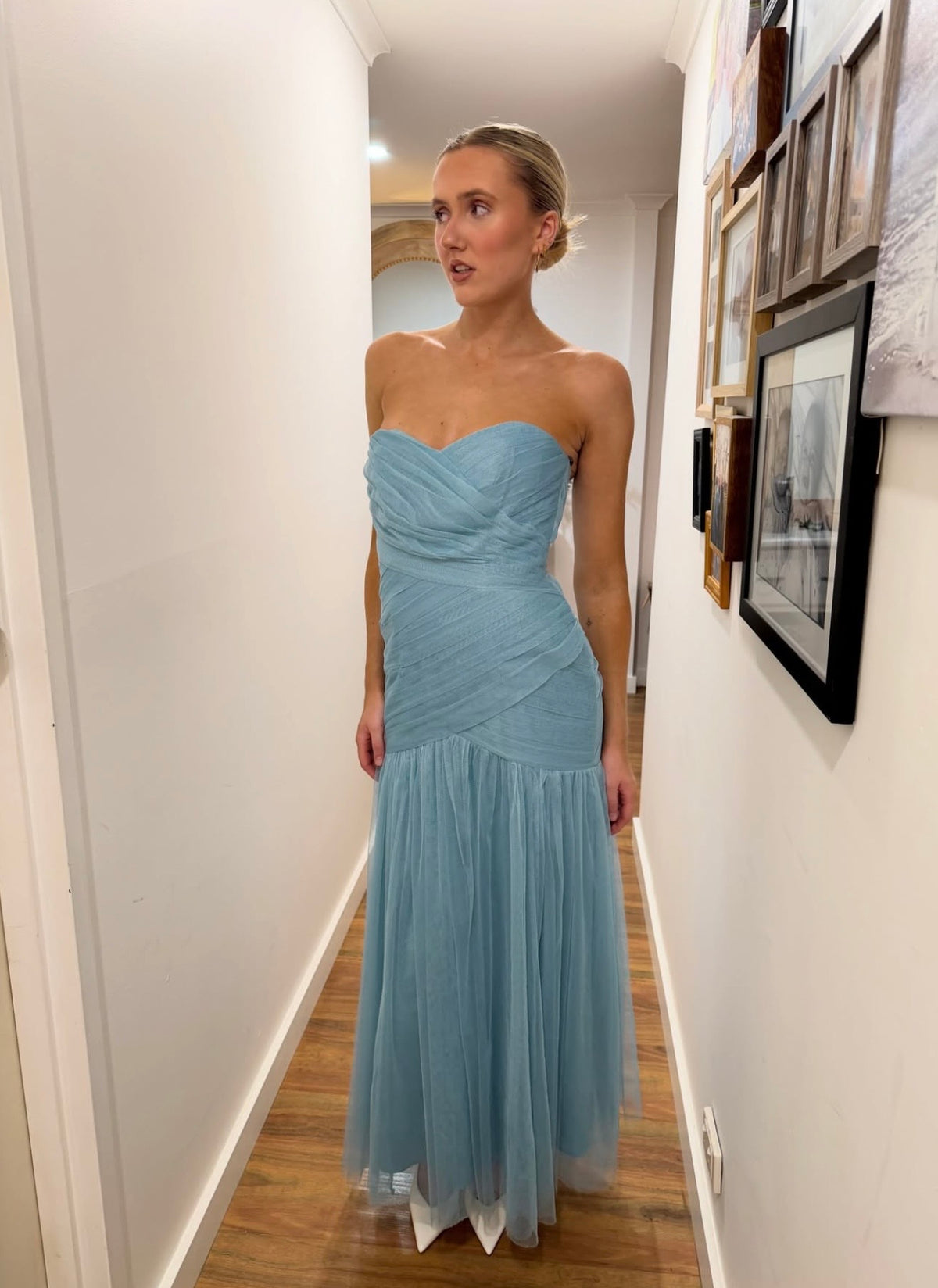 Vera Wang Vintage Amara Gown In blue