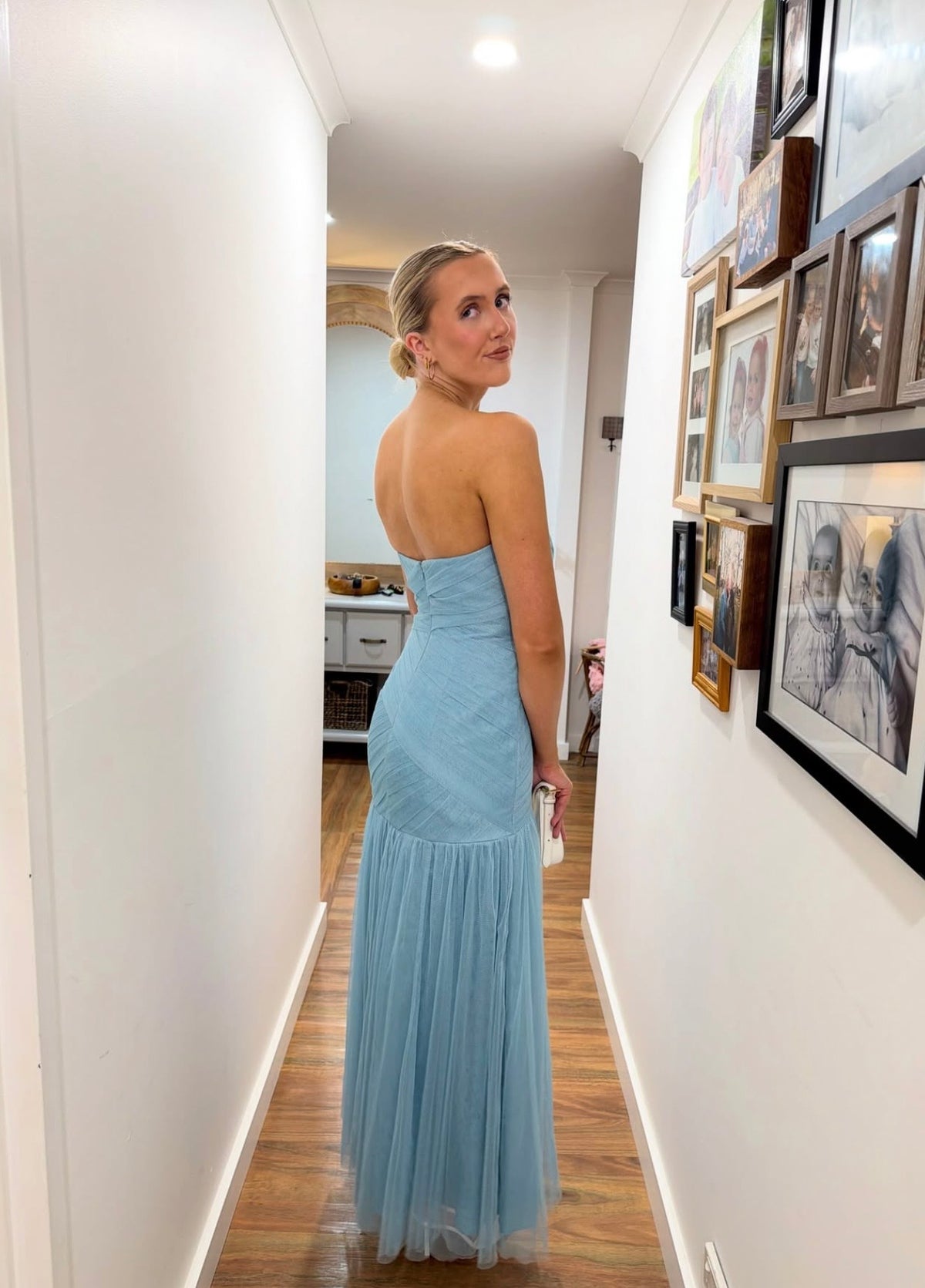 Vera Wang Vintage Amara Gown In blue