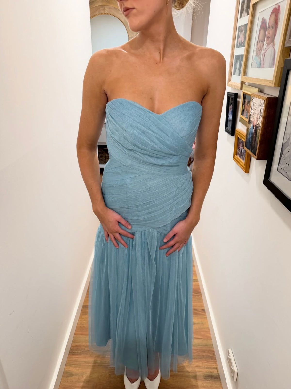 Vera Wang Vintage Amara Gown In blue