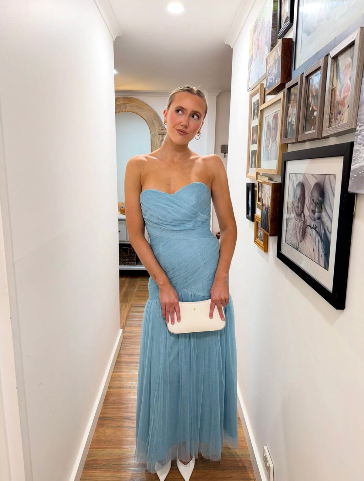Vera Wang Vintage Amara Gown In blue