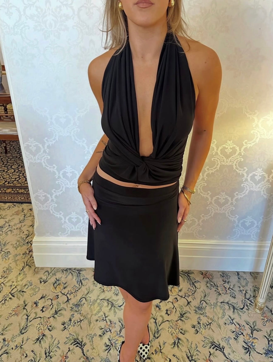 Andie black midi set