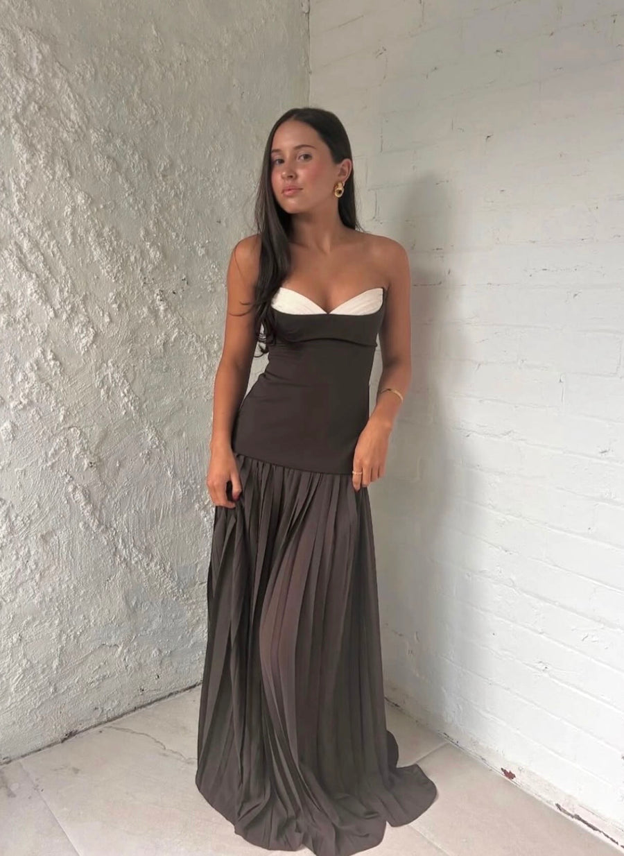 Jefre Sei Nicolette Maxi in Brown