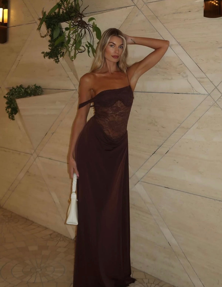 Natalie Rolt Sloane maxi in brown