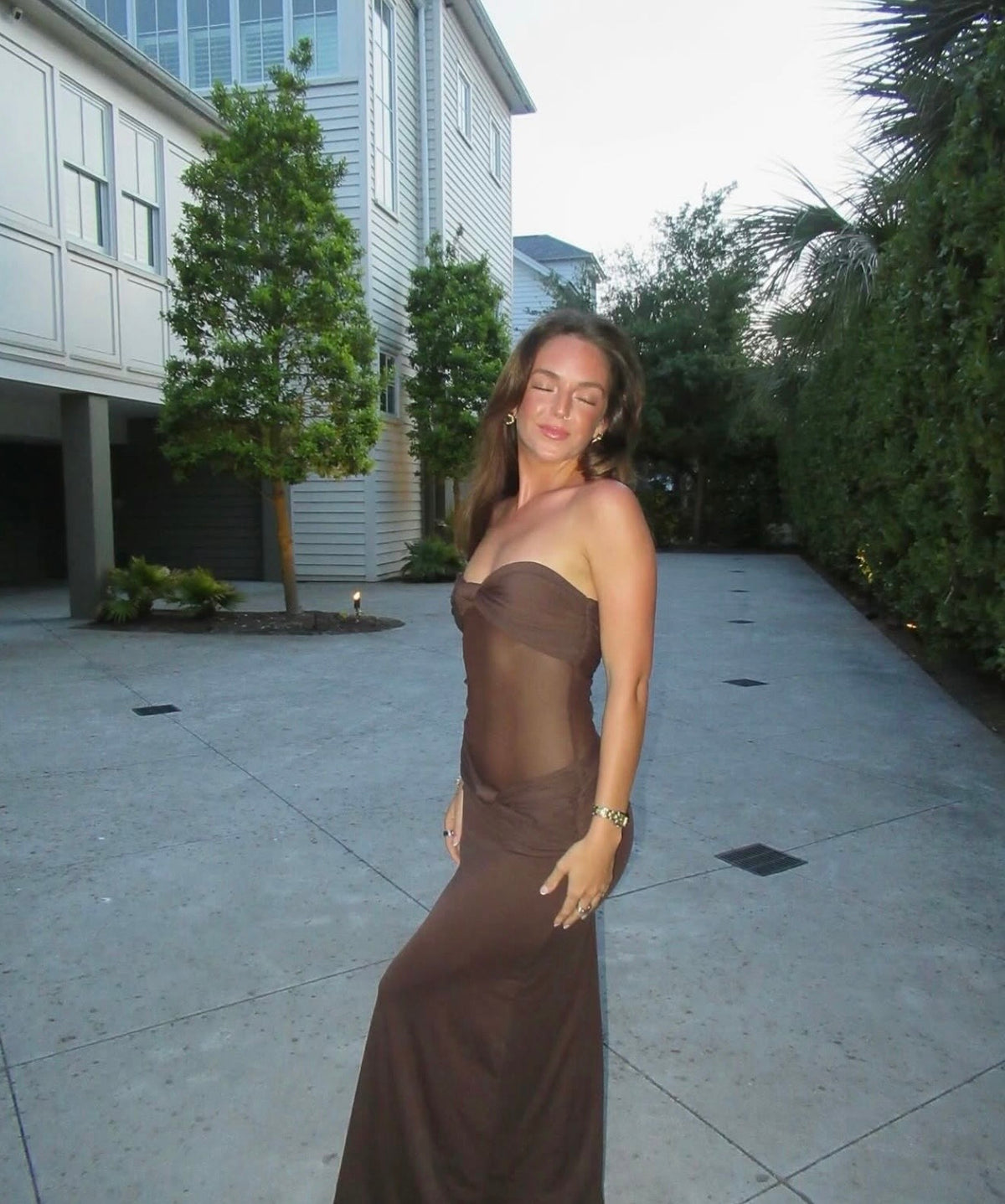 Sasha Therese Amara maxi in Brown