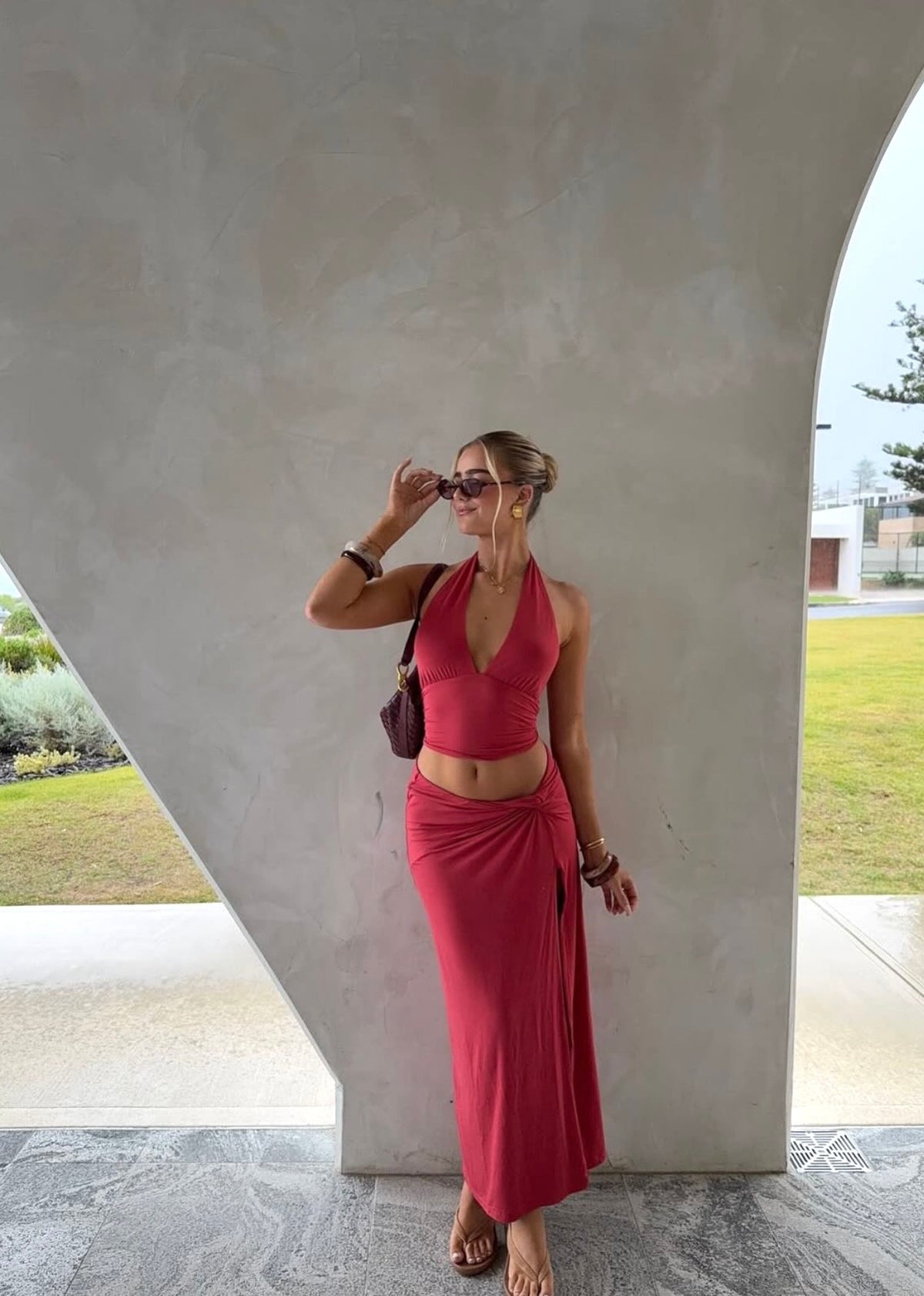 Leni Deep Coral set